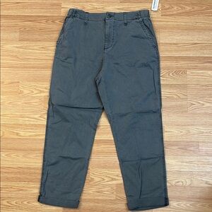 Women’s Gray Ankle Chino Pants